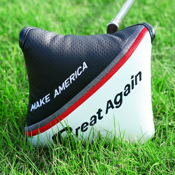 White& Black Square Putter Head Cover